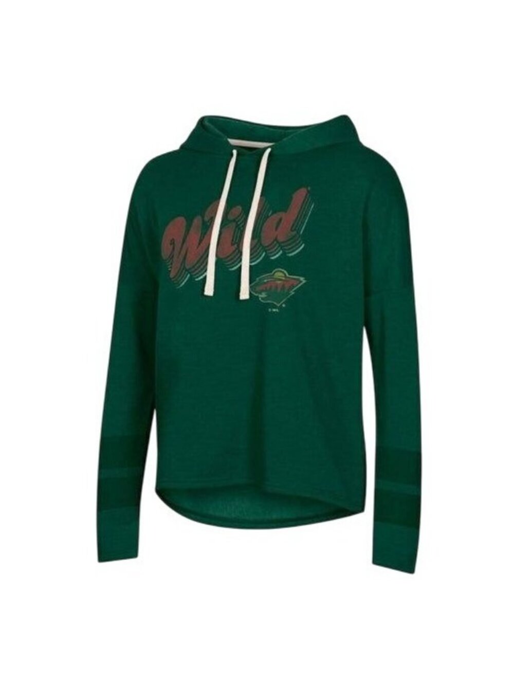 Minnesota Wild NHL Womens Hoodie Sweatshirt Size Large Green Cotton/Polyester Bl